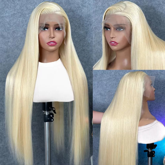 HD Transparent 613 Blonde Straight Lace Front Wig (13×4 / 13×6)