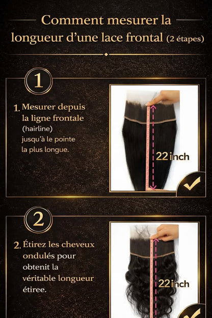 HD Invisible Lace Frontal 13x4 / 13x6 – Straight Human Hair, Pre-Plucked Natural Hairline