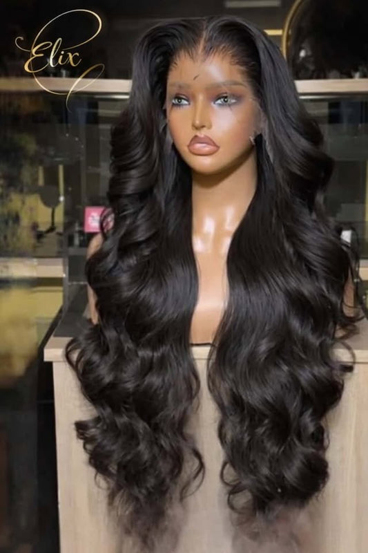 HD Lace Front Wig – 250% Density Human Hair, Body Wave, Pre-Plucked Hairline, Melt Skin, 13x6 / 13x4 Full Frontal